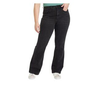 Universal Thread Women's Black Denim High-Rise Flare Jeans Comfort Stretch